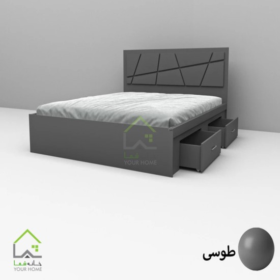 تختخواب دونفره طرحدار