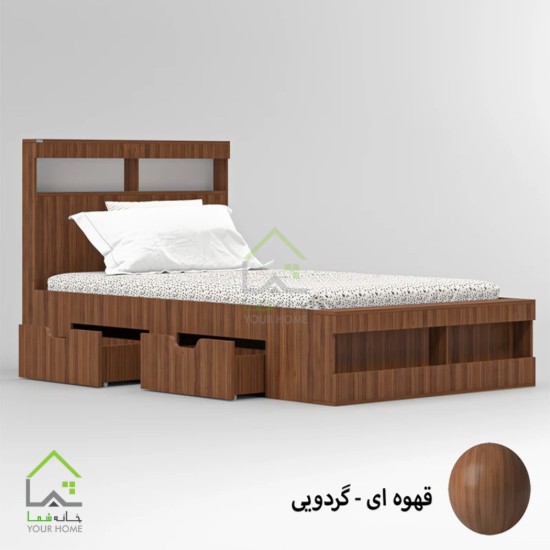 تختخواب یک نفره کشودار
