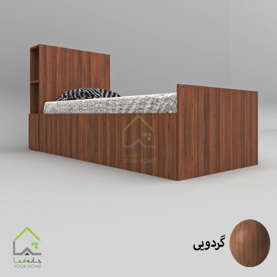 تختخواب یک نفره درب کمدی