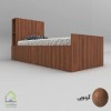 تختخواب یک نفره گردویی