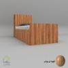 تختخواب یک نفره درب کمدی
