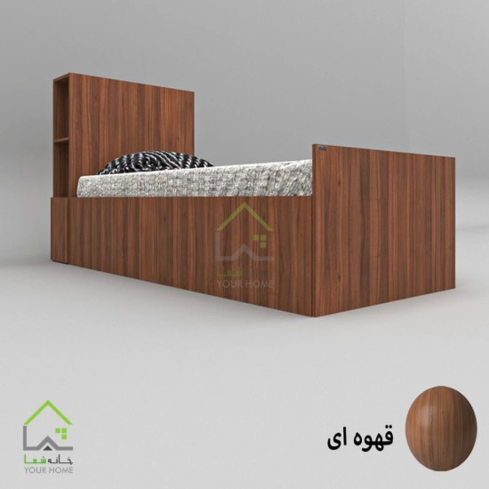 تختخواب یک نفره درب کمدی