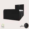 تختخواب درب کمدی یکنفره مشکی