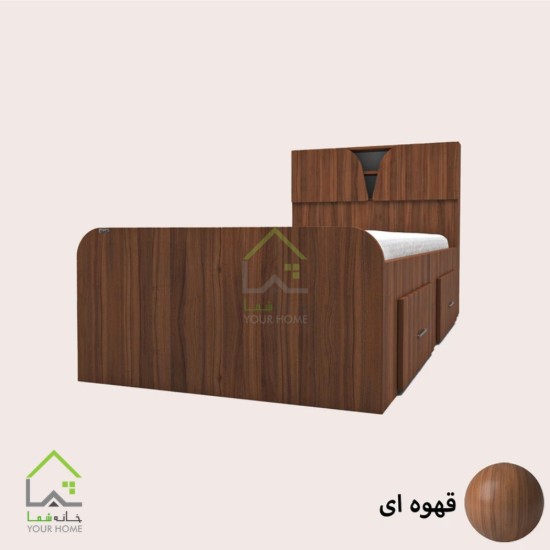 تختخواب یک نفره نئوپان ملامینه