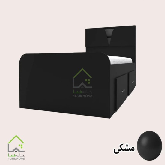 تختخواب یک نفره نئوپان ملامینه