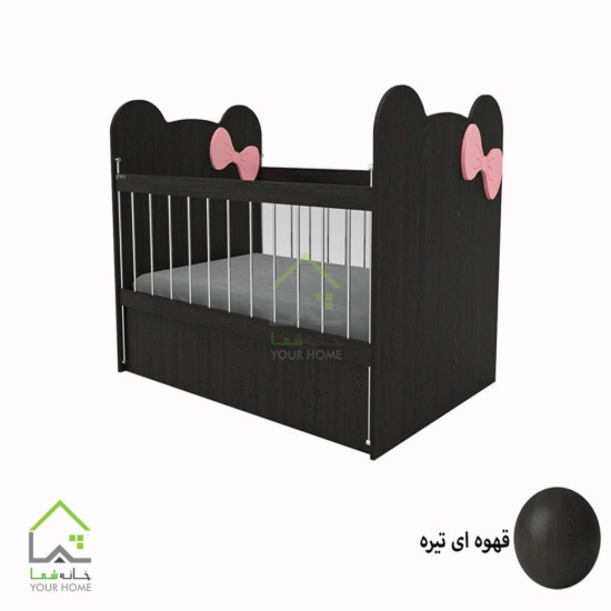 تختخواب کودک وکیوم پاپیون صورتی