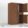 کمد لباس رگال دار قهوه ای