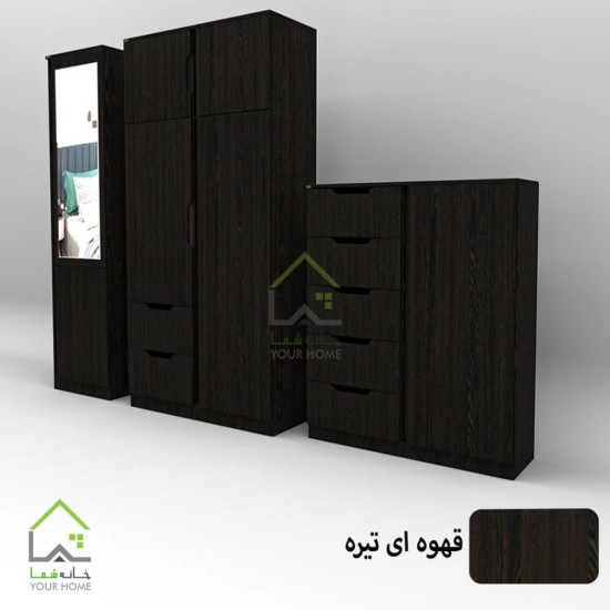 ست کمد لباس و دراور