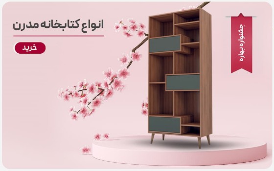 تصویر دسته بندی کتابخانه چوبی