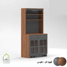 کافی بار روستیک طوسی و قهوه ای