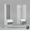 میز آرایشی کمدی سفید سبز