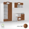 کمد تلفیقی کودک و نوجوان قهوه ای روشن