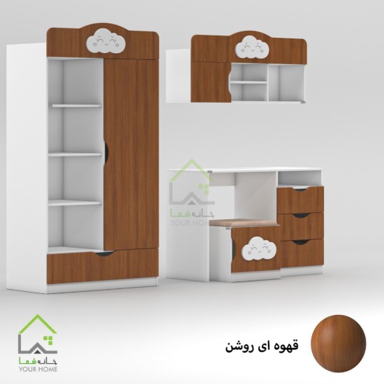 کمد تلفیقی کودک و نوجوان سفید