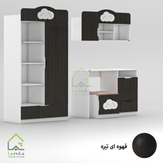 کمد تلفیقی کودک و نوجوان سفید