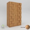 کمد لباس سه درب مدرن  قهوه ای روشن