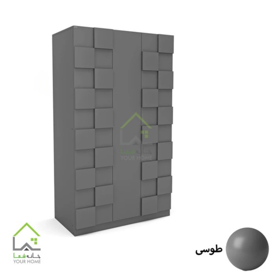 کمد لباس سه درب مدرن مشکی