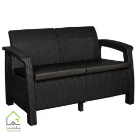 مبل حصیری دونفره