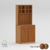 کافی بار ایستاده قهوه ای