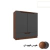جاکفشی مدرن دو درب با لولای آرامبند دو رنگ