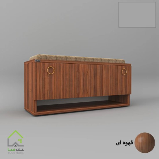 جاکفشی درب داشبوردی دستگیره گوشواره ای قهوه ای