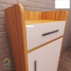جاکفشی تک درب با دستگیره دو پیچ استیل دو رنگ