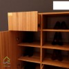 جاکفشی آپارتمانی پایه مخروطی قهوه ای روشن