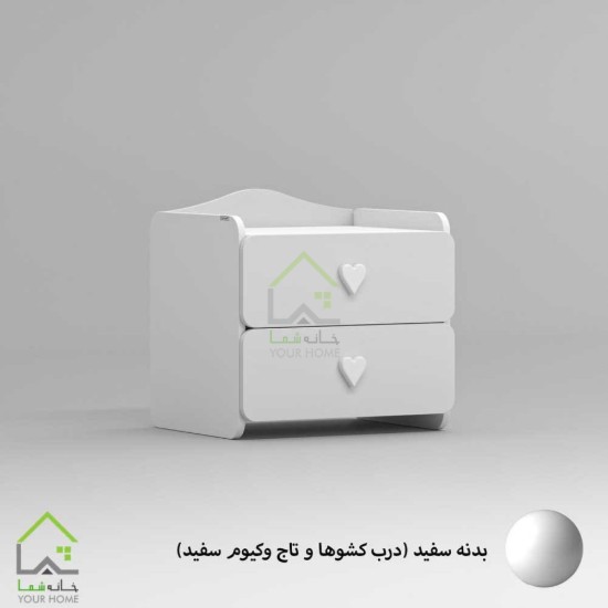 پاتختی مدرن سفید سبز