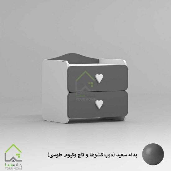 پاتختی مدرن سفید سبز