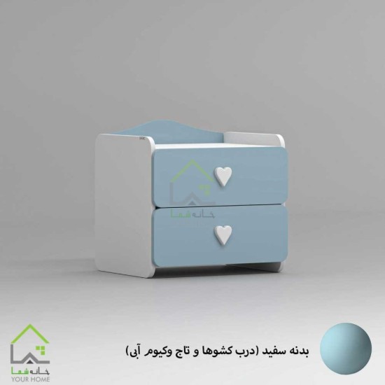 پاتختی مدرن سفید سبز