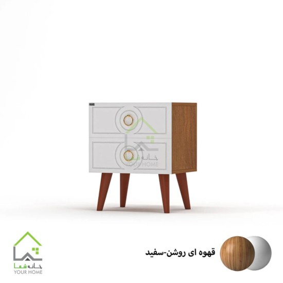 پاتختی مدرن دستگیره گوشواره ای طلایی سفید