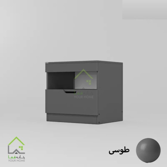 پاتختی مدرن با طراحی ساده و کاربردی سفید