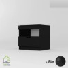 پاتختی مدرن با طراحی ساده و کاربردی مشکی