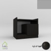 پاتختی مدرن کشو مخفی دستگیره مگنتی قهوه ای تیره