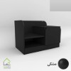 پاتختی مدرن شلف دار با دستگیره سی ان سی مشکی