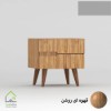 پاتختی مدرن پایه مخروطی دسته سی ان سی قهوه ای روشن