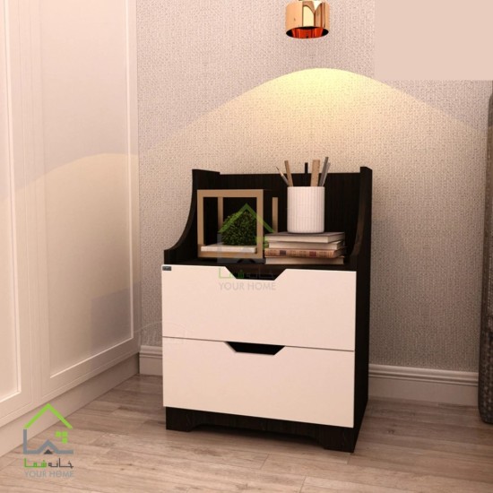 پاتختی مدرن دسته سی ان سی لبه منحنی قهوه ای روشن