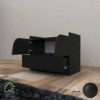 پاتختی ساده و مدرن درب کمدی دستگیره مگنتی مشکی