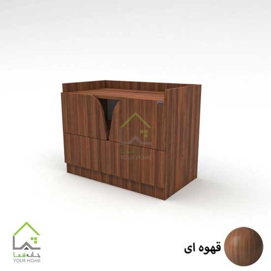 پاتختی ساده و مدرن درب کمدی دستگیره مگنتی دو رنگ