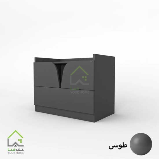 پاتختی ساده و مدرن درب کمدی دستگیره مگنتی دو رنگ