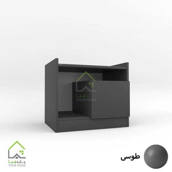 پاتختی مدرن کشو مخفی دستگیره مگنتی سفید