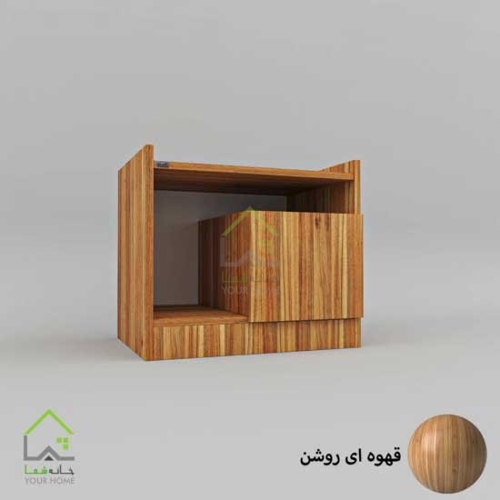 پاتختی مدرن کشو مخفی دستگیره مگنتی سفید