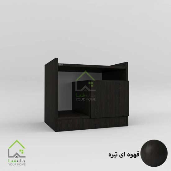 پاتختی مدرن کشو مخفی دستگیره مگنتی سفید