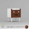 پاتختی مدرن طرح لبخند قهوه ای تیره