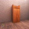 جاکفشی تک درب با دستگیره دو پیچ قهوه ای