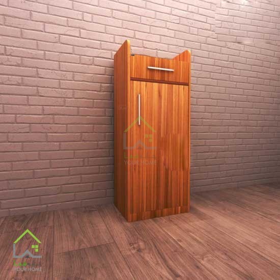 جاکفشی تک درب با دستگیره دو پیچ استیل مشکی
