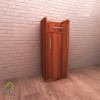 جاکفشی تک درب با دستگیره دو پیچ قهوه ای
