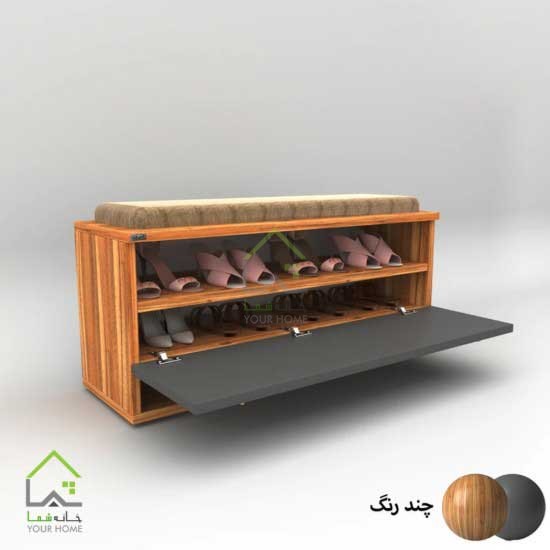 جاکفشی درب داشبوردی دستگیره گوشواره ای دو رنگ