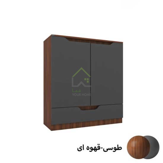 جاکفشی مدرن دو درب دو رنگ