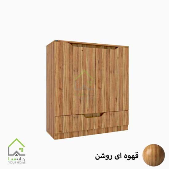 جاکفشی مدرن دو درب دو رنگ