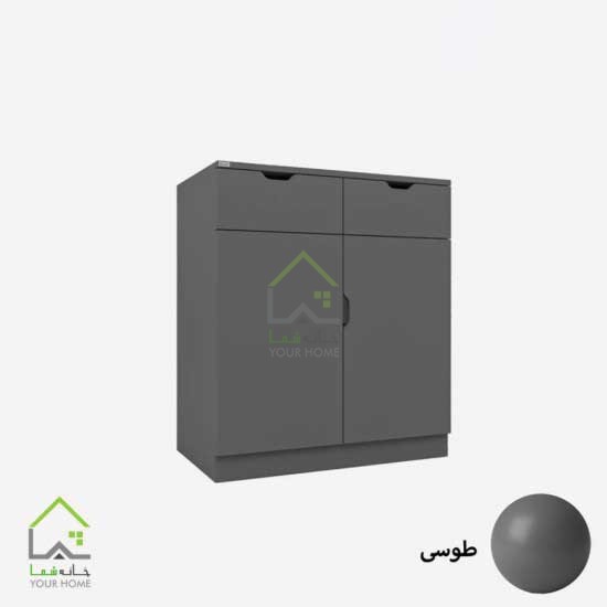 جاکفشی دو درب با با دسته سی ان سی سفید